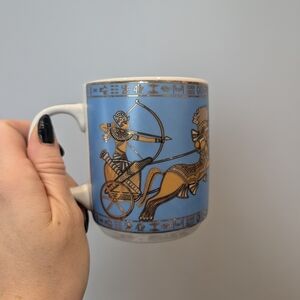 Vintage Egyptian Blue Mug